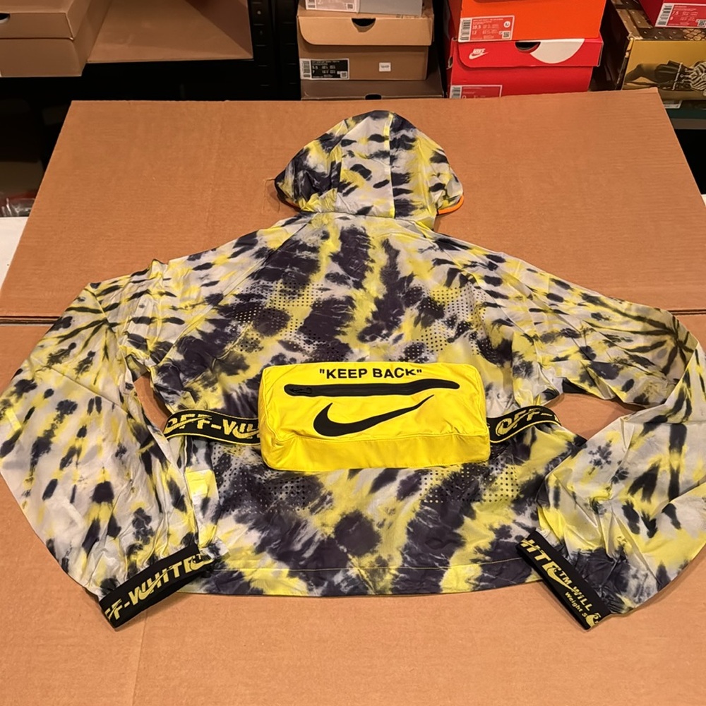 OFF-WHITE Yellow and Black Tie-Dye Jacket & BAG. READ DESCRIPTION. - Picture 3 of 4